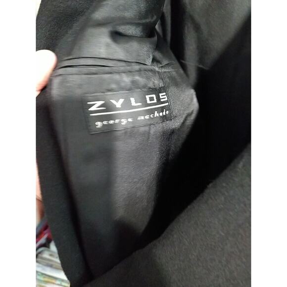 Zyldo George Machado Men's 44L Suit Blazer Black Twill Two Button Close Lined... - Picture 4 of 10